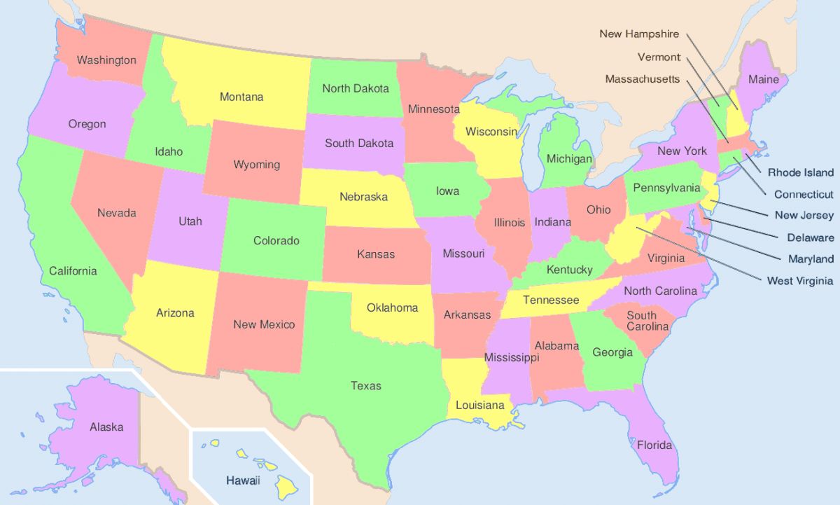 USA - Karte