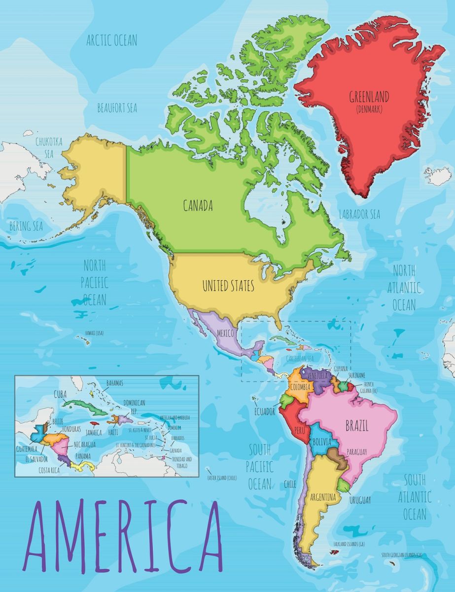 Amerika - Karte